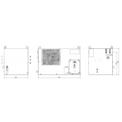 Coolere industriale de ulei industriale TCO1 50HZ