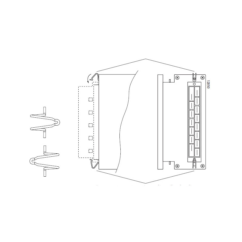 Conectori de sex feminin HZZ00301-G pentru RCM150 cu opțiunea K Conectori de sex feminin HZZ00301-G pentru RCM150 cu opțiunea K