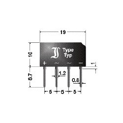 B80C2300-1500A Mostek diodowy