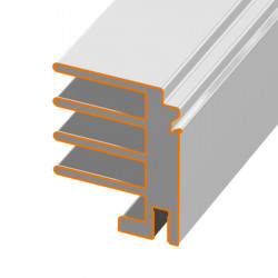 For mounting elements using alronic clips and screws