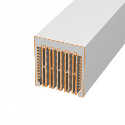 Profiles adapted for cooling forced air flow