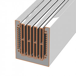 Profiles adapted for cooling forced air flow