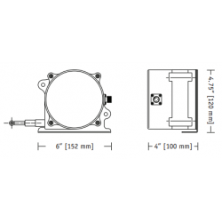 Traductor de la distanță SR1M-175 IP67, NE Traductor de la distanță SR1M-175 IP67, NE