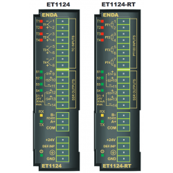 Controler de temperatură PID cu patru intrări ENDA ET1124 montat pe șină DIN