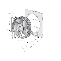 2218 f / 2tdho ventilator axial