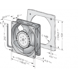 5314 / 2HP Ventilador axial