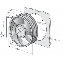 6314 / 2NP Axiální ventilátor