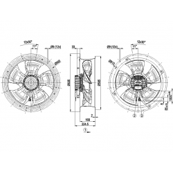 W3G500-CA73-S1 Axial fan