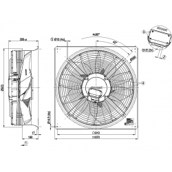 W3G800-LU21-D1 Axiální ventilátor