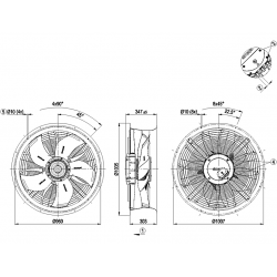 W3G800-OU23-05 Axial fan