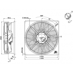 W3G910-LU25-03 AXIAL FAN