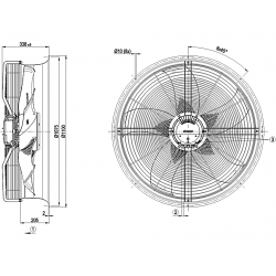 W3G910-OU25-07 Axial fan