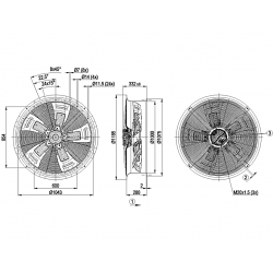 W3G990-CU28-80 Axial Fan