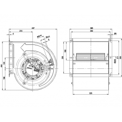 D3G283-AB37-01 Radial fan