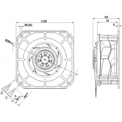 K3G190-RD45-03 Radial fan