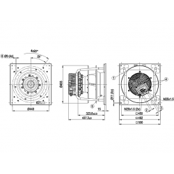 K3G400-HB41-01 Radiális ventilátor K3G400-HB41-01 Radiális ventilátor