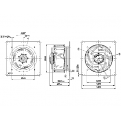 K3G630-FB32-03 Fan radial