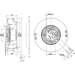 R3G220-RC05-03 Wentylator promieniowy