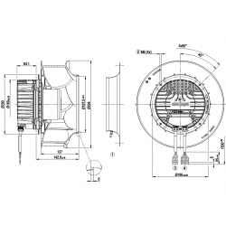 R3G280-RR05-N1 radialinis ventiliatorius