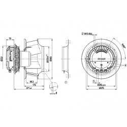 R3G310-PV69-02 Radial fan