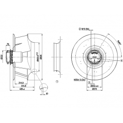 R3G710-PC05-03 Radial Fan