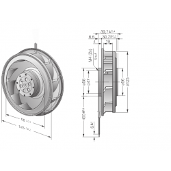 RER 125-19 / 06 Radial fan