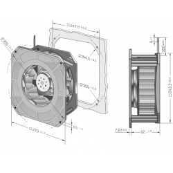 RG 220-43 / 14/2 TDMO FAN radiales RG 220-43 / 14/2 TDMO FAN radiales