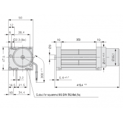 QG030-353 / 12 tangent blower