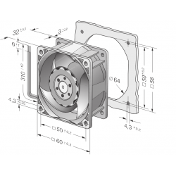 614 JH Compact axial fan