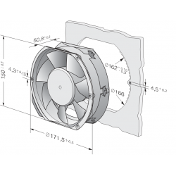 6448 h Compact axial fan