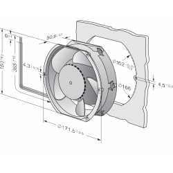 6448 Ventilator axial compact TDHH