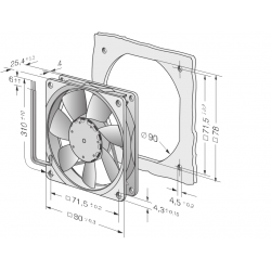 8412 NLE Compact Axial Fan