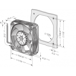 4414 FNH Compact axial fan