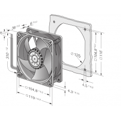 4414 / 2HHP Compact axial fan