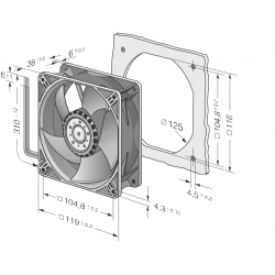 4412 N ventilator axial compact