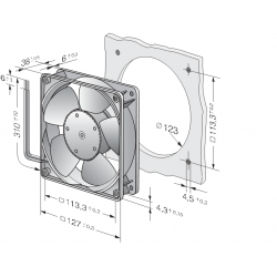 5218 Nm ventilator axial compact