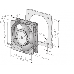 5312/2 TDHP Compact axial fan