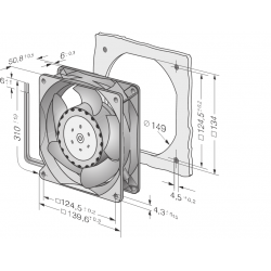 5312/2 Ventilator axial compact TDHP