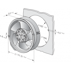 6028 ES Compact axial fan