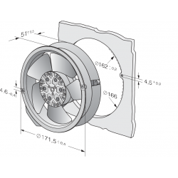 6008 Fan compact compact axial
