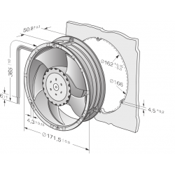 6318/2 TDHHP Compact axial fan