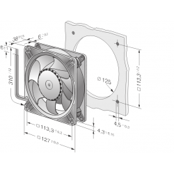 DV 5212 N ventilator diagonal compact