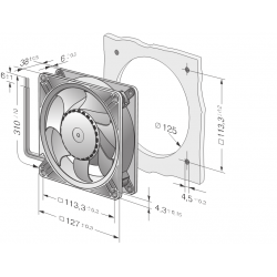 DV 5214 N Compact diagonal fan