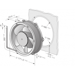 DV 6248 TD kompaktní diagonální ventilátor