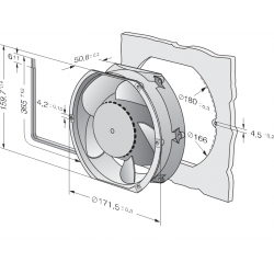 DV 6448 TDA Ventilator diagonal compact