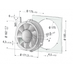 DV 6318 / 2TDH5P Fan compact diagonal