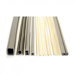 Extruded silicone profiles