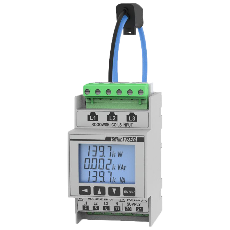 Multifunction network analyzer with 3 Rogowski coils – Q52R3H Multifunction network analyzer with 3 Rogowski coils – Q52R3H