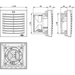 Fans avec filtre PLUS FPI / FPO 018 | do 24 M³/H (92 X 92 MM)