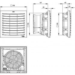 Fani cu filtru PLUS FPI / FPO 018 | do 263 M³/H (176 X 176 MM)